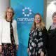 Snow Foundation's Georgina Byron with YWCA Canberra’s Frances Crimmins